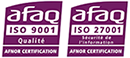 AFAQ Certification ISO 9001 - ISO 27001